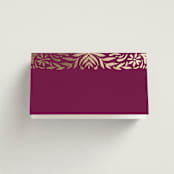 "Amber Palace" - Place Cards in Garnet by Chris Griffith - Blank front