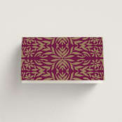 "Amber Palace" - Place Cards in Garnet by Chris Griffith - Folded Back of Card