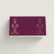 "Zardozi" - Place Cards in Amethyst by Mansi Verma - Blank front