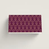 "Zardozi" - Place Cards in Amethyst by Mansi Verma - Folded Back of Card