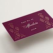 "Zardozi" - Place Cards in Amethyst by Mansi Verma - Detail