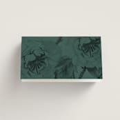 "Auspicious Peonies" - Place Cards in Evergreen by fatfatin - Folded Back of Card