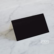"Dazzling" - Place Cards in Noir by Phrosné Barwood - Folded Back of Card