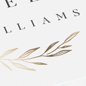 "Chic Wreath" - Place Cards in Classic by Kelly Schmidt - Detail