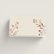 "Queen Anne's Lace" - Place Cards in Creme Brulee by Jennifer Wick - Blank front
