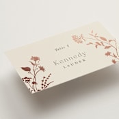 "Queen Anne's Lace" - Place Cards in Creme Brulee by Jennifer Wick - Detail