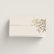"Baroque" - Place Cards in Cream by Jen Owens - Blank front