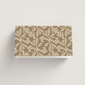 "Baroque" - Place Cards in Cream by Jen Owens - Folded Back of Card