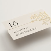 "Baroque" - Place Cards in Cream by Jen Owens - Detail