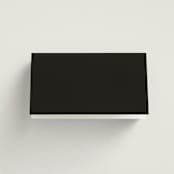 "Geometric Deco" - Place Cards in Midnight by GeekInk Design - Folded Back of Card