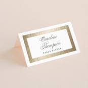 "Deluxe" - Place Cards in Tuxedo by Jennifer Postorino - Folded with Free Guest Printing