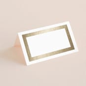 "Deluxe" - Place Cards in Tuxedo by Jennifer Postorino - Blank front