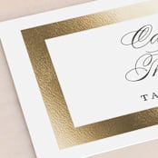 "Deluxe" - Place Cards in Tuxedo by Jennifer Postorino - Detail