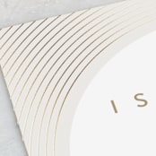 "Bloom" - Place Cards in Tea by Leah Bisch - Detail