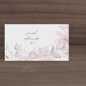 "side romance" - Place Cards in Sunset by Phrosné Barwood - Front with Free Guest Printing