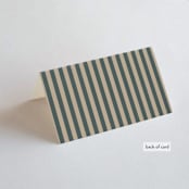 "Gilded" - Place Cards in Slate by Leah Bisch - Folded Back of Card