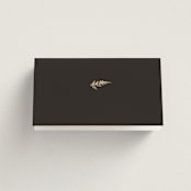 "Garden" - Place Cards in Mahogany by Leah Bisch - Blank front
