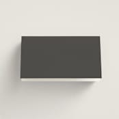 "Over Monogram" - Place Cards in Stormy by Jessica Williams - Folded Back of Card
