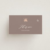 "autumne" - Place Cards in Maple by Lori Wemple - Front with Free Guest Printing