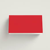 "HAPPINESS x 2" - Place Cards in Ruby by Melanie Kosuge - Folded Back of Card