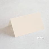 "Sunset Florals" - Place Cards in Copper by Susan Moyal - Folded Back of Card