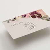 "Fleur" - Place Cards in Blush by Lori Wemple - Detail