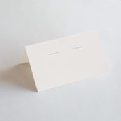 "Floral Type Arch" - Place Cards in Linen by Baumbirdy - Blank front