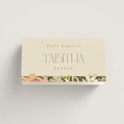 "In The Garden" - Place Cards in Sherbert by Leah Bisch - Folded with Free Guest Printing