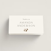 "Garden Whisper" - Place Cards in Coastal by Susan Moyal - Folded with Free Guest Printing