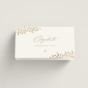 "Villa" - Place Cards in Leaf by Kristie Kern - Folded with Free Guest Printing