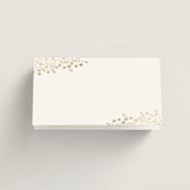 "Villa" - Place Cards in Leaf by Kristie Kern - Blank front