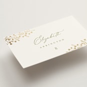 "Villa" - Place Cards in Leaf by Kristie Kern - Detail