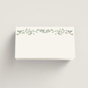 "Monogramed Arch" - Place Cards in Mojito by Susan Moyal - Folded Back of Card