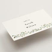 "Monogramed Arch" - Place Cards in Mojito by Susan Moyal - Detail