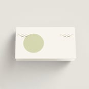 "News!" - Place Cards in Kiwi by Claudia Orengo - Blank front