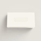 "News!" - Place Cards in Kiwi by Claudia Orengo - Folded Back of Card