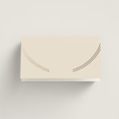 "Misha" - Place Cards in Latte by Kristie Kern - Blank front