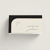 "Tuxedo" - Place Cards in Black Tie by Carolyn Nicks - Folded with Free Guest Printing