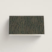 "Fringe" - Place Cards in Midnight by Leah Bisch - Folded Back of Card