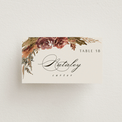 "poetique" - Place Cards in Autumn by Kate Ahn - Front with Free Guest Printing