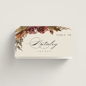"poetique" - Place Cards in Autumn by Kate Ahn - Folded with Free Guest Printing