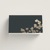 "Loire" - Place Cards in Deep Sea by Kristie Kern - Blank front
