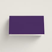 "Whole New World from Disney's Aladdin" - Place Cards in Aubergine by Creo Study - Folded Back of Card