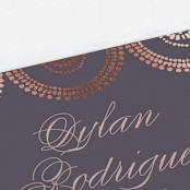"Captivating" - Place Cards in Plum by Design Lotus - Detail