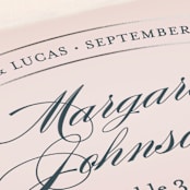 "Big City" - Place Cards in Blush by Hooray Creative - Detail