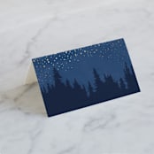 "Aspen" - Place Cards in Midnight by Kristie Kern - Blank front