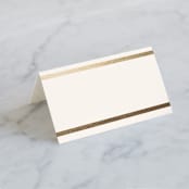 "Bold Classic" - Place Cards in Gold by Jessica Williams - Blank front