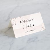 "Formal Watercolor" - Place Cards in Bashful by Jennifer Postorino - Folded with Free Guest Printing