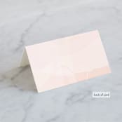 "Formal Watercolor" - Place Cards in Bashful by Jennifer Postorino - Folded Back of Card