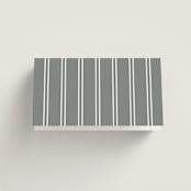 "Refined style" - Place Cards in Slate by Stacey Meacham - Folded Back of Card